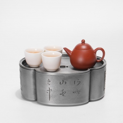 摹古东石式朱泥小壶